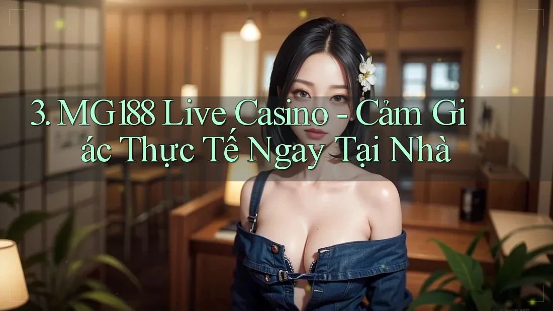 3. MG188 Live Casino - Cảm Giác Thực Tế Ngay Tại Nhà