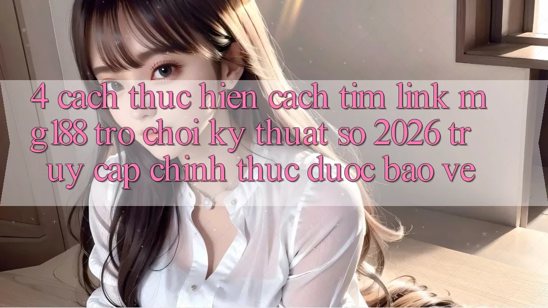 4. Cách thực hiện Cách Tìm Link mg188 - Trò chơi Kỹ Thuật Số 2026 - Truy Cập Chính Thức Được bảo vệ 4. Cách thực hiện Cách Tìm Link mg188 - Trò chơi Kỹ Thuật Số 2026 - Truy Cập Chính Thức Được bảo vệ