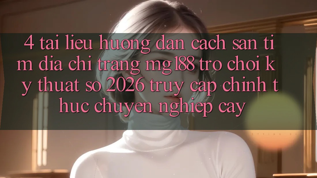 4. Tài liệu hướng dẫn Cách Săn tìm Địa chỉ trang mg188 - Trò chơi Kỹ Thuật Số 2026 - Truy Cập Chính Thức Chuyên nghiệp cậy