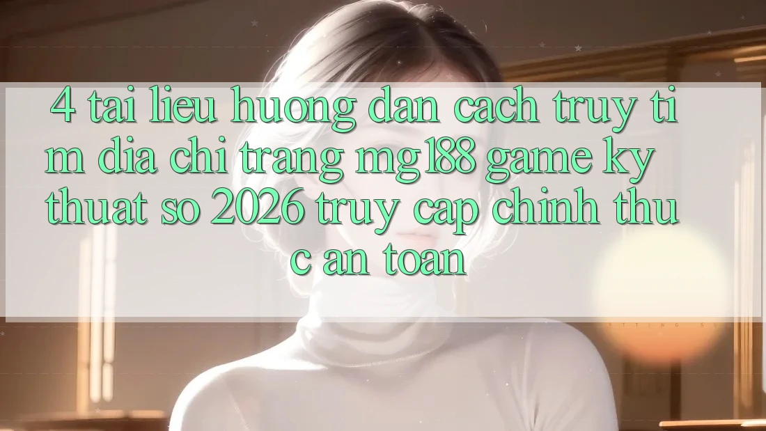 4. Tài liệu hướng dẫn Cách Truy tìm Địa chỉ trang mg188 - Game Kỹ Thuật Số 2026 - Truy Cập Chính Thức An Toàn