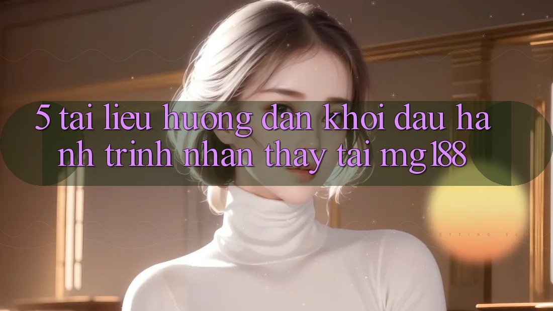 5. Tài liệu hướng dẫn Khởi đầu Hành Trình Nhận thấy Tại mg188
