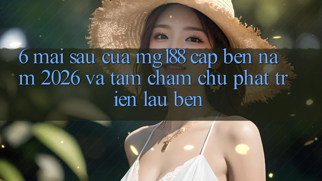 6. Mai sau Của mg188 Cập bến Năm 2026 Và Tầm Chăm chú Phát Triển Lâu bền