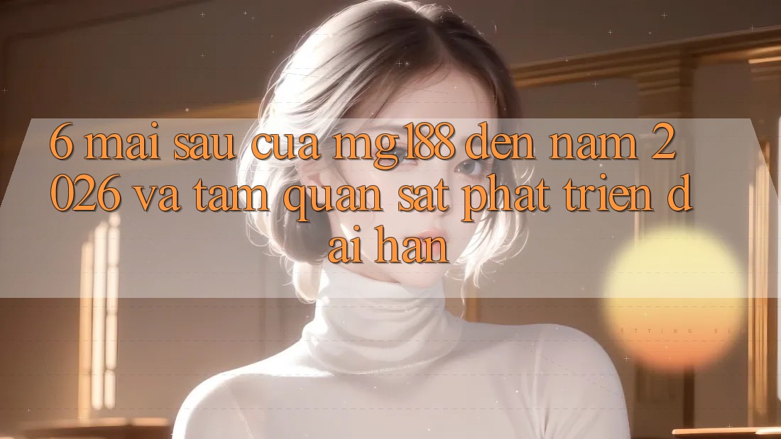 6. Mai sau Của mg188 Đến Năm 2026 Và Tầm Quan sát Phát Triển Dài hạn