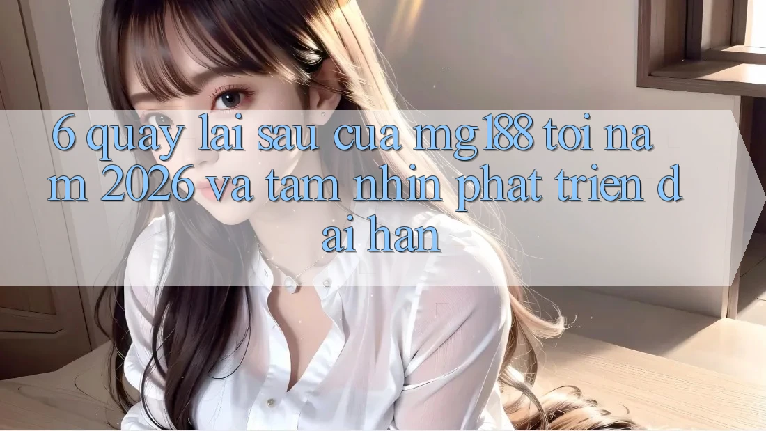 6. Quay lại sau Của mg188 Tới Năm 2026 Và Tầm Nhìn Phát Triển Dài hạn 6. Quay lại sau Của mg188 Tới Năm 2026 Và Tầm Nhìn Phát Triển Dài hạn