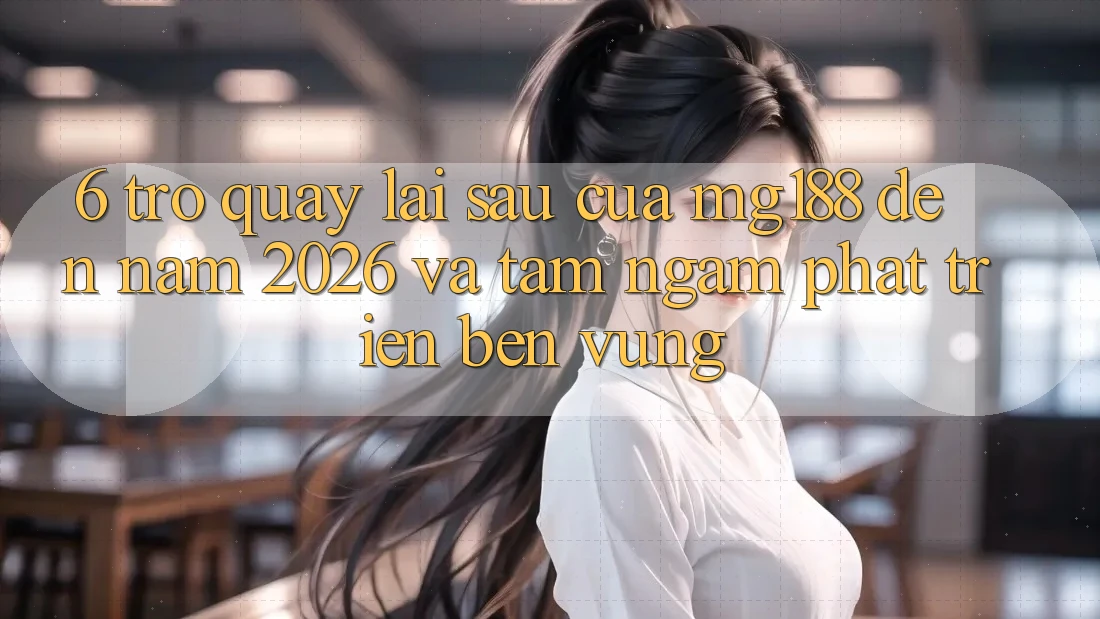 6. Trở quay lại sau Của mg188 Đến Năm 2026 Và Tầm Ngắm Phát Triển Bền Vững