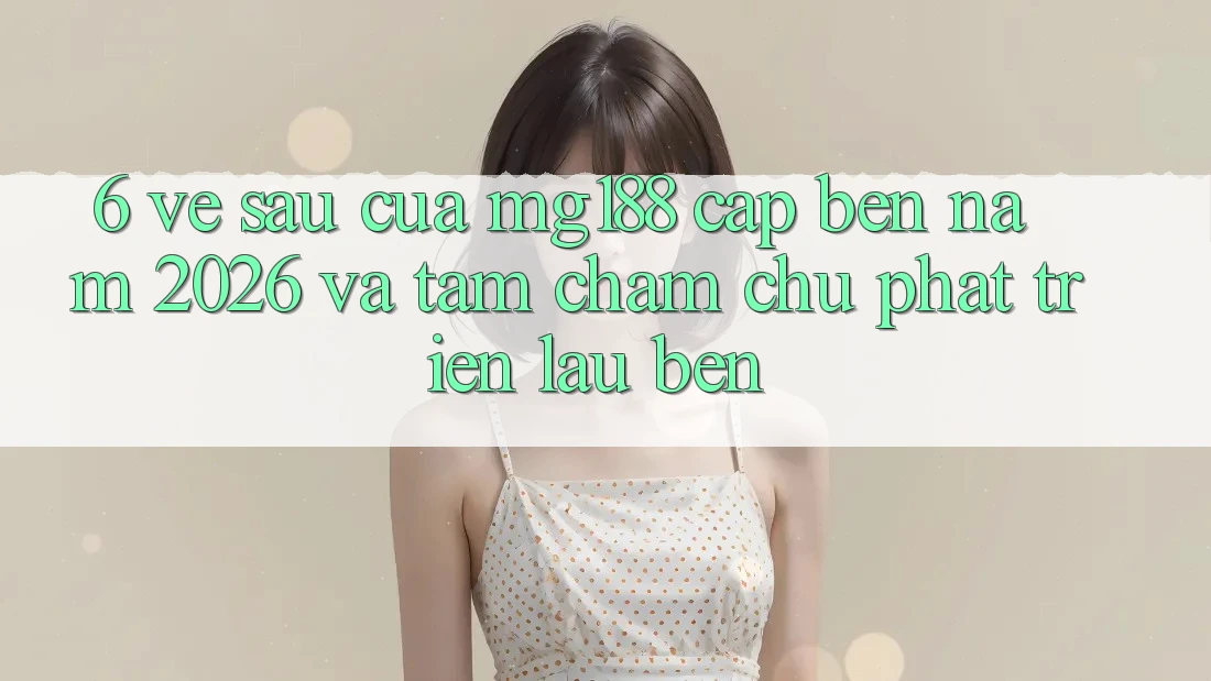 6. Về sau Của mg188 Cập bến Năm 2026 Và Tầm Chăm chú Phát Triển Lâu bền