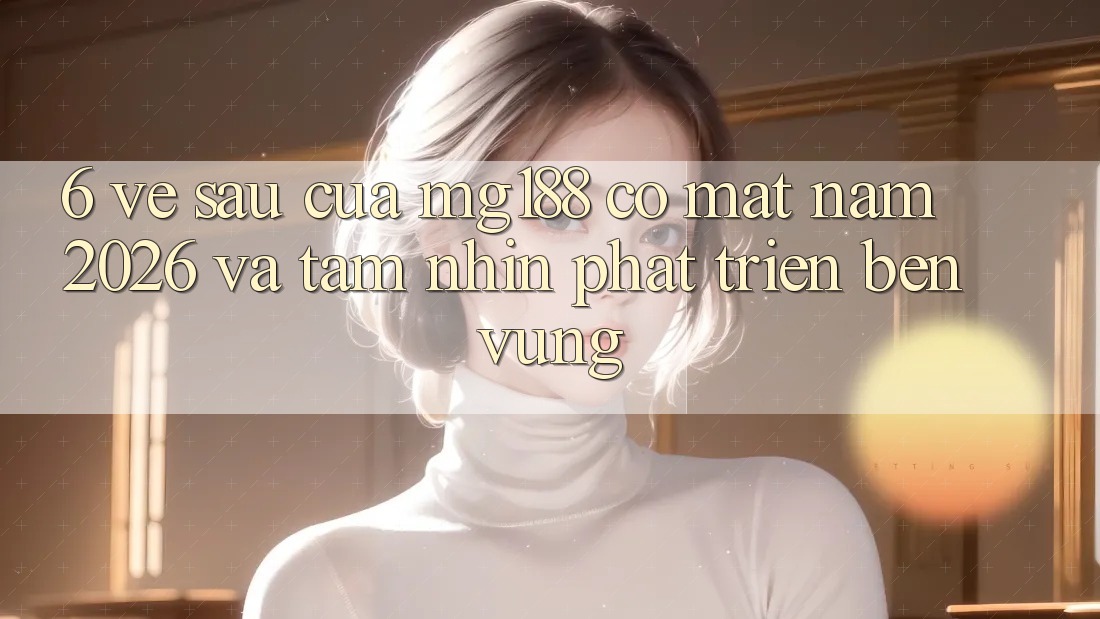 6. Về sau Của mg188 Có mặt Năm 2026 Và Tầm Nhìn Phát Triển Bền Vững