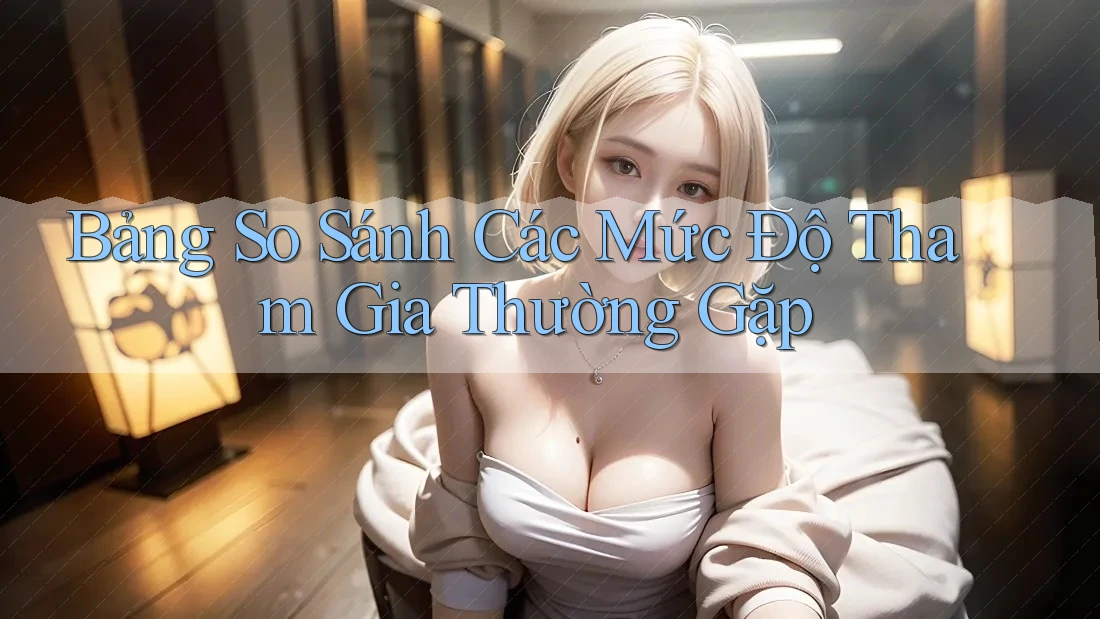 Bảng So Sánh Các Mức Độ Tham Gia Thường Gặp Bảng So Sánh Các Mức Độ Tham Gia Thường Gặp