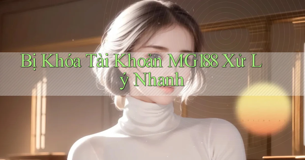 bị khóa tài khoản mg188 xử lý nhanh