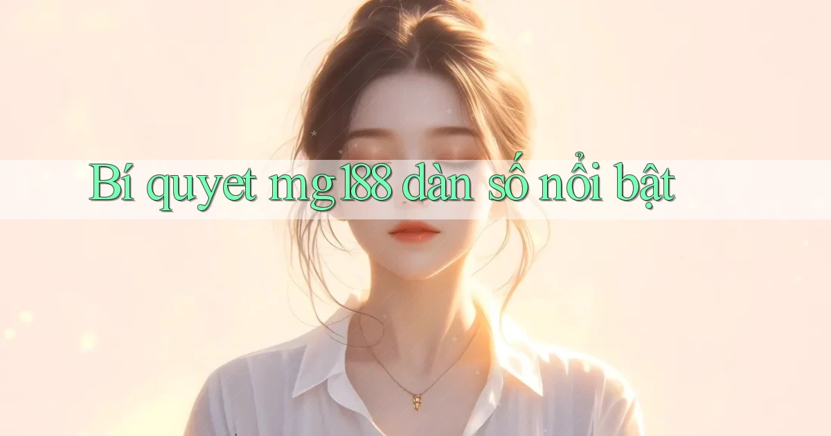 bí quyết mg188 dàn số nổi bật
