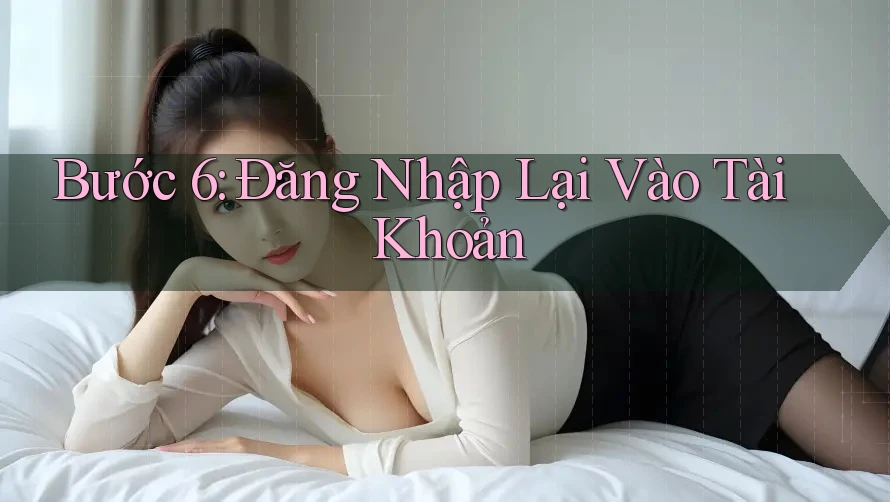Bước 6: Đăng Nhập Lại Vào Tài Khoản Bước 6: Đăng Nhập Lại Vào Tài Khoản