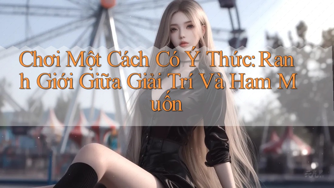 Chơi Một Cách Có Ý Thức: Ranh Giới Giữa Giải Trí Và Ham Muốn