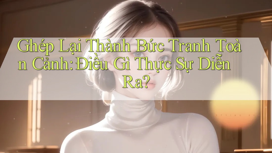Ghép Lại Thành Bức Tranh Toàn Cảnh: Điều Gì Thực Sự Diễn Ra?