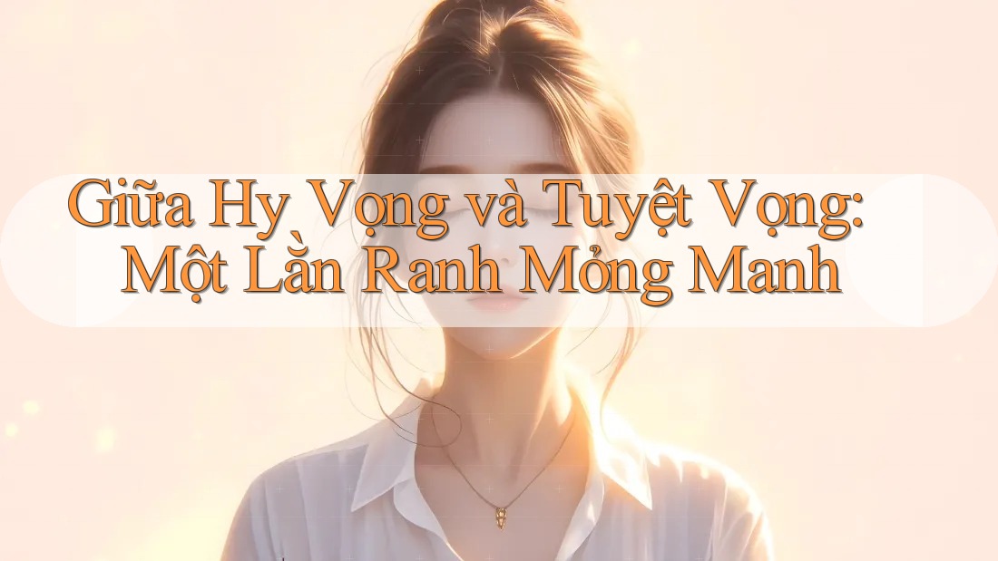 Giữa Hy Vọng và Tuyệt Vọng: Một Lằn Ranh Mỏng Manh