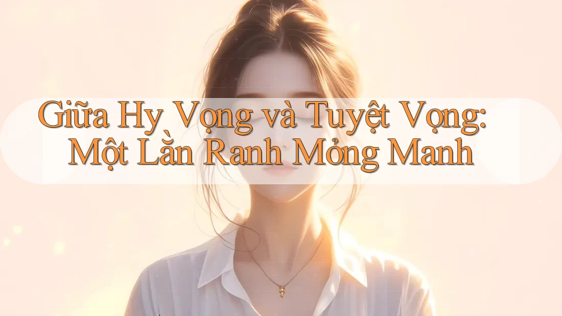Giữa Hy Vọng và Tuyệt Vọng: Một Lằn Ranh Mỏng Manh Giữa Hy Vọng và Tuyệt Vọng: Một Lằn Ranh Mỏng Manh