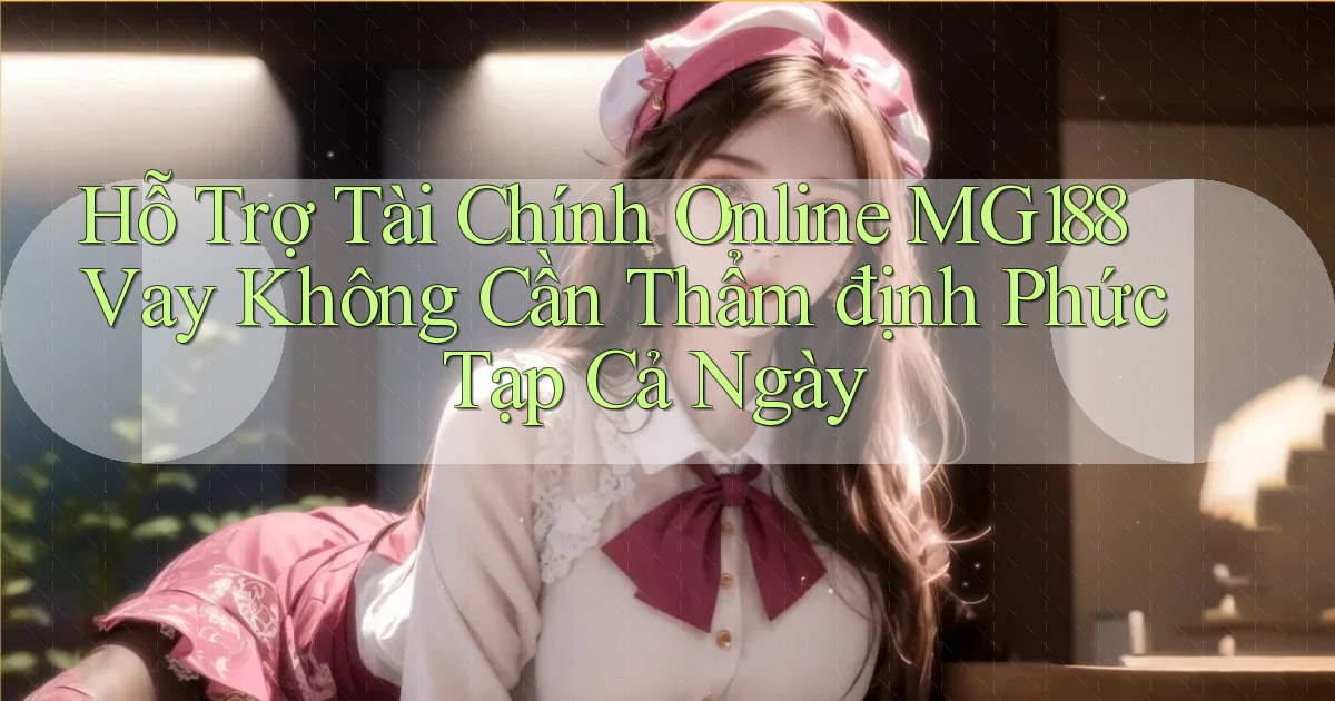 hỗ trợ tài chính online mg188 vay không cần thẩm định phức tạp cả ngày