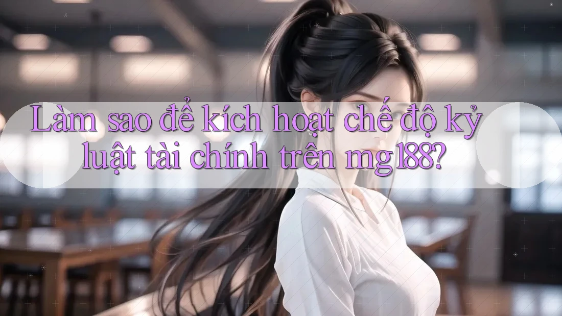 Làm sao để kích hoạt chế độ kỷ luật tài chính trên mg188?