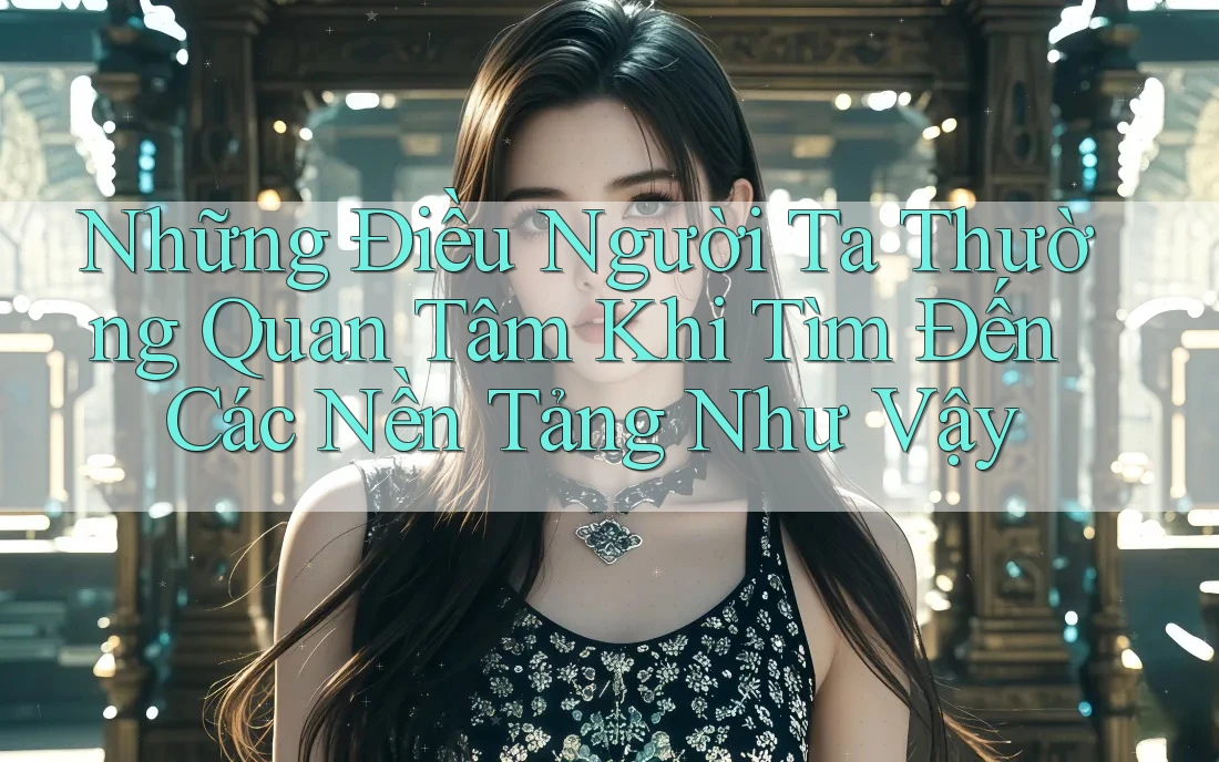 Những Điều Người Ta Thường Quan Tâm Khi Tìm Đến Các Nền Tảng Như Vậy