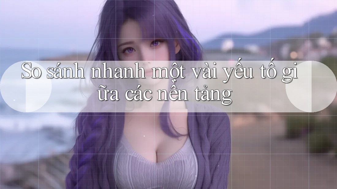 So sánh nhanh một vài yếu tố giữa các nền tảng So sánh nhanh một vài yếu tố giữa các nền tảng