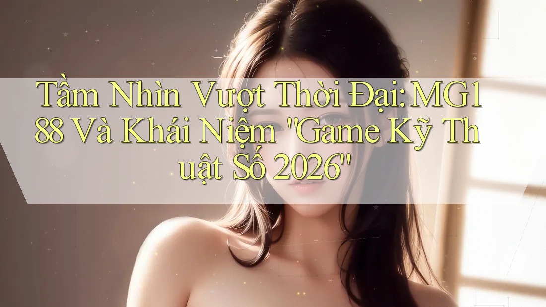 Tầm Nhìn Vượt Thời Đại: MG188 Và Khái Niệm “Game Kỹ Thuật Số 2026” Tầm Nhìn Vượt Thời Đại: MG188 Và Khái Niệm “Game Kỹ Thuật Số 2026”