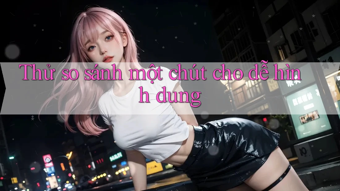 Thử so sánh một chút cho dễ hình dung