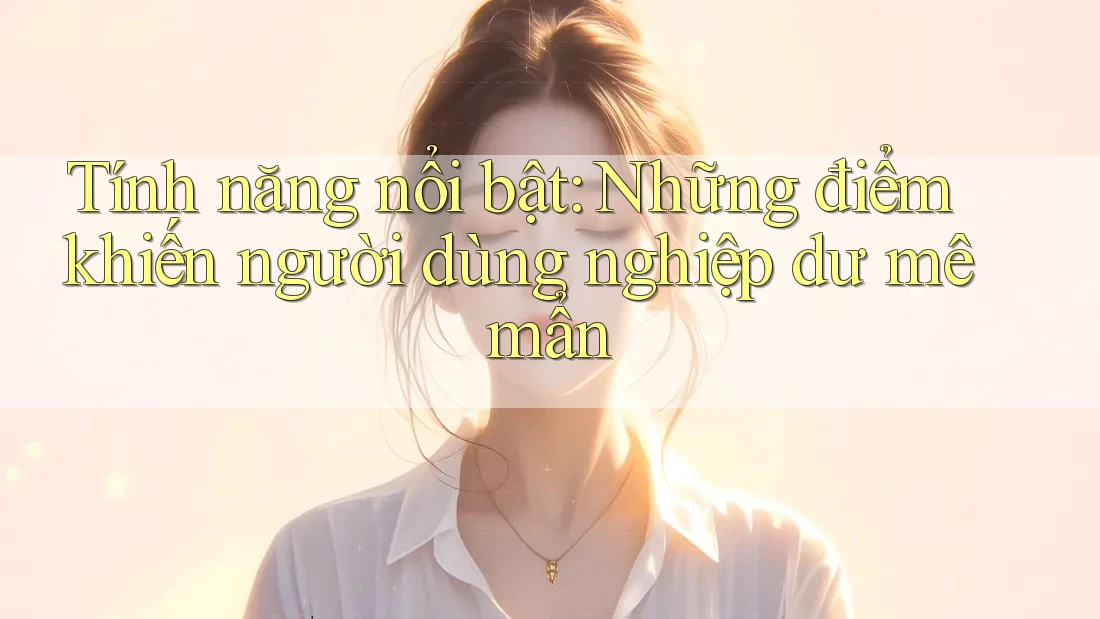 Tính năng nổi bật: Những điểm khiến người dùng nghiệp dư mê mẩn Tính năng nổi bật: Những điểm khiến người dùng nghiệp dư mê mẩn
