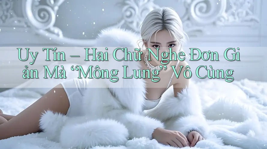 Uy Tín – Hai Chữ Nghe Đơn Giản Mà “Mông Lung” Vô Cùng