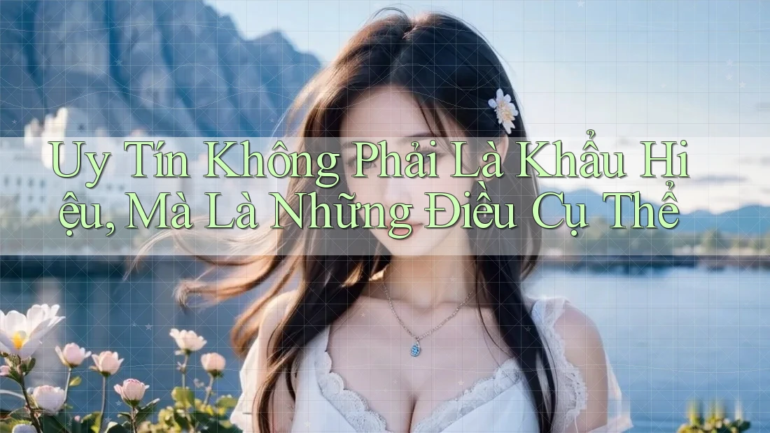 Uy Tín Không Phải Là Khẩu Hiệu, Mà Là Những Điều Cụ Thể