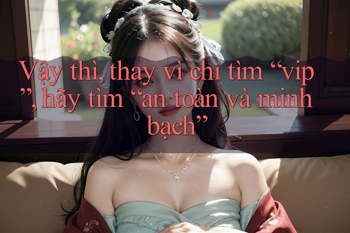 Vậy thì, thay vì chỉ tìm “vip”, hãy tìm “an toàn và minh bạch”